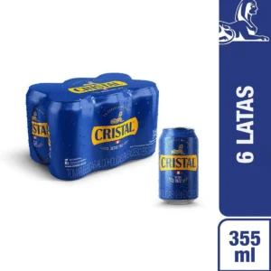 Cerveza Cristal Lata 6 Pack 355 ml