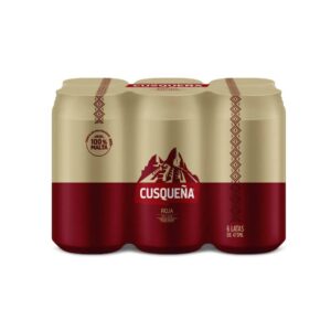 Cerveza Cusqueña Roja Lata 6 Pack 354 ml