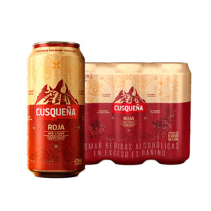Cerveza Cusqueña Roja Lata 6 Pack 473 ml